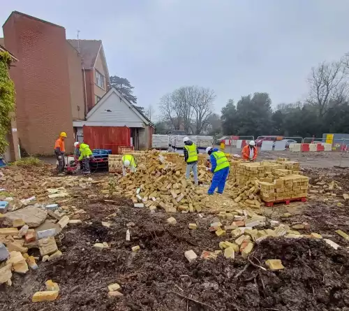 Reclaiming and recycling as much as possible