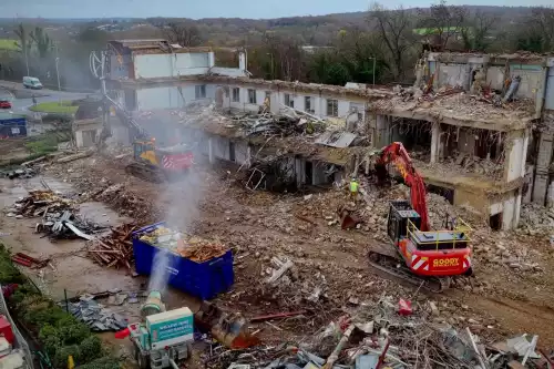 Drone Flyover: Wolsey Business Park Demolition